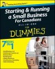 Starting & running a small business for Canadians all-in-one for dummies  Cover Image