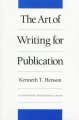 The art of writing for publication  Cover Image