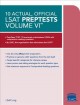 Go to record 10 actual, official LSAT preptests. Volume VI.